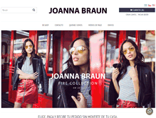 Tablet Screenshot of joannabraun.com